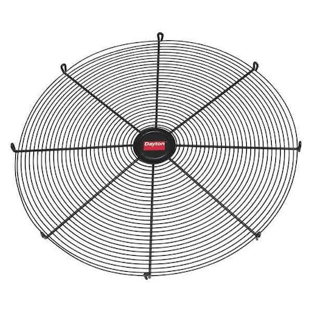 Dayton VE1LXN4FGG - Fan Guard, Black, 30-9/16 in Dia, Steel