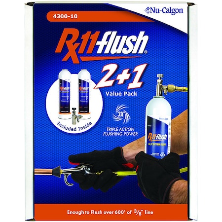 Nu-Calgon 4300-10 - Refrigeration System Flush Kit,(2) 2 lb.