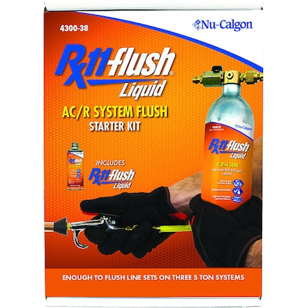 Nu-Calgon 4300-38 - Refrigeration Flush Solvent Kit,Clear