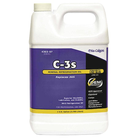 Nu-Calgon 4303-01 - Mineral Oil, 55 gal, Drum, Tan