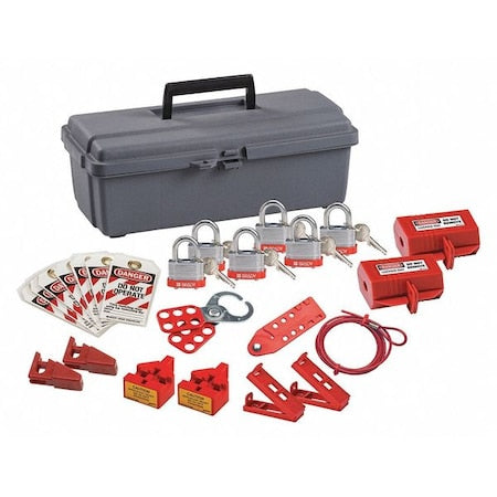 Condor 437R70 - Portable Lockout Kit,Gray,7-1/2" H