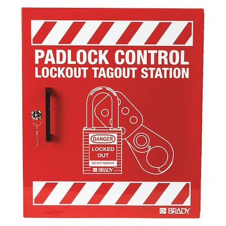 Condor 437R75 - Lockout Station,Red,15-1/2" H