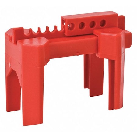 Condor 437R15 - Ball Valve Lockout,Red,4-5/64" H