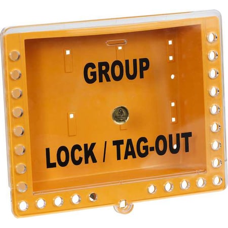 Condor 7389 - Group Lockout Box,Yellow,10.5" H