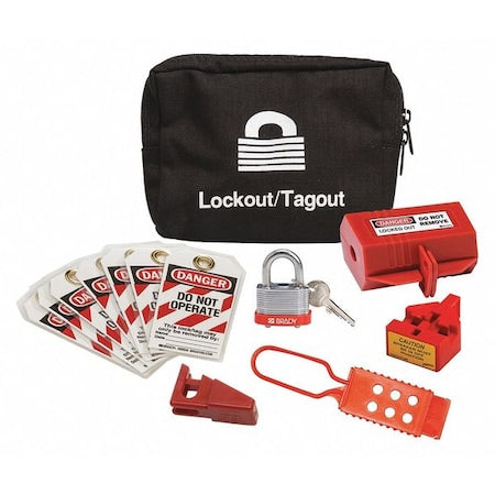 437R65 - Portable Lockout Kit,Black,6" H