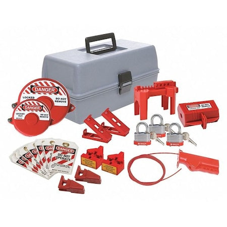 Condor 437R69 - Portable Lockout Kit,Gray,7-1/2" H