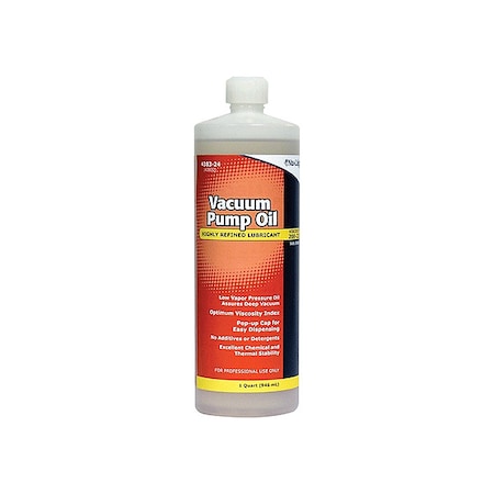 Nu-Calgon 4383-24 - Refrigerant Evac Pump Oil,1 qt,Bottle