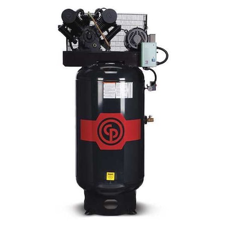 Chicago Pneumatic RCP-C7583VSC24 - Piston Compressor,7.5 HP,80 gal.,460 V