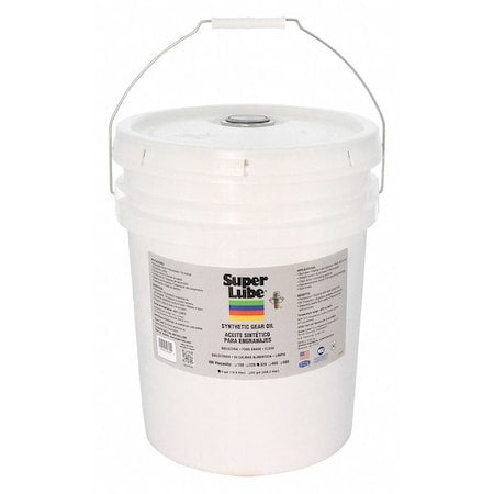 Super Lube 54305 - 5 gal. Gear Oil Pail, 320 ISO Viscosity, 90 SAE, Translucent Clear