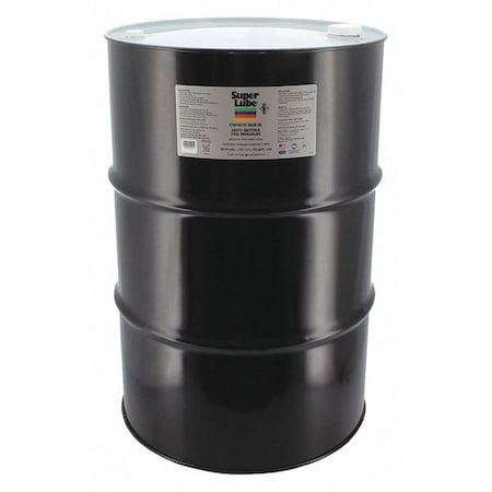 Super Lube 54455 - 55 gal. Gear Oil Drum, 460 ISO Viscosity, 140 SAE, Translucent Clear