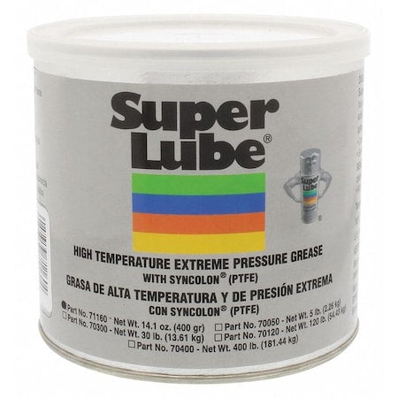 Super Lube 71160 - 400g Translucent White High Temperature EP Grease Can