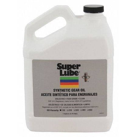 Super Lube 54101 - 1 gal. Gear Oil Bottle, 150 ISO Viscosity, 85 W SAE, Translucent Clear