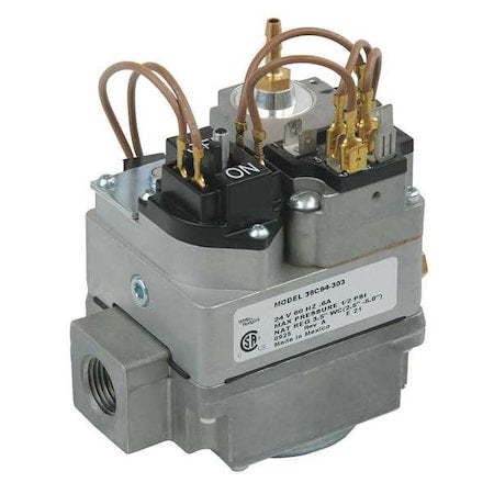 White-Rodgers 36C94-303 - Gas Valve, NG/LP, Hot Surface Ignition and Direct Spark Ignition, 24 V, Delay Slow, 0.6 A