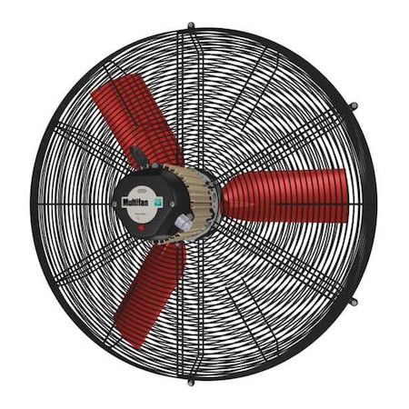 Multifan FXCIRC30-2120BB - Corrosion Resistant Air Circulator, Ceiling, Wall Mount, 30 in Blade Dia, 115 V, 10,000 cfm