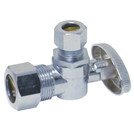 10738lf - Supply Stop,2-Way,5/8" Inlet,3/8" Outlet