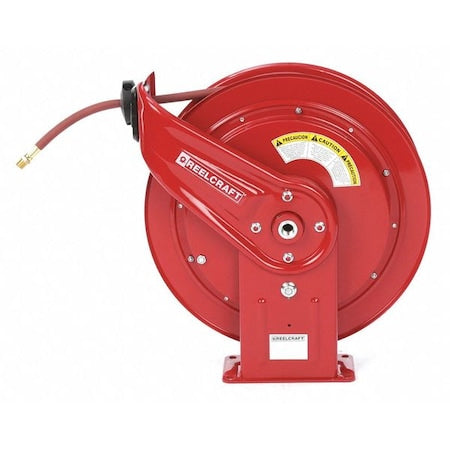 Reelcraft HD76100 OLP - Spring Return Hose Reel, 3/8 in Hose Diameter, 100 ft Length, 300 psi Max. Pressure, Red