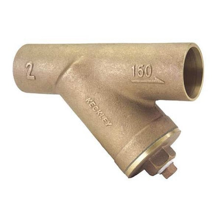 Keckley 3/41SJY-BCM20M34-FTI-E - Y Strainer, 3/4" Pipe, Sweat, Bronze, 200 psi at 150 Degrees F WOG, 125 psi at 400 Degrees F WSP