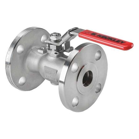 Keckley BVF1RF4RSSRGSL-050 - 1/2" Flanged Stainless Steel Ball Valve Inline