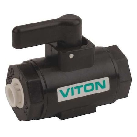 Banjo LVPL025V - 1/4" Push Polypropylene Ball Valve Inline