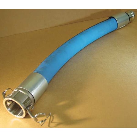 Novaflex 6285WN-24-10-CE - 1-1/2" ID x 10 ft Rubber Water Discharge Hose BL