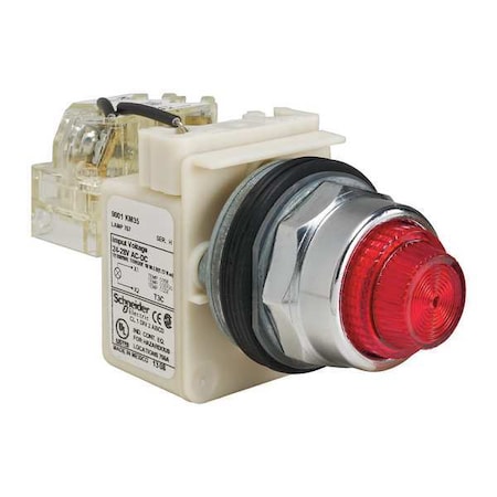 Schneider Electric 9001KT35R31 - Pilot Light, Red, 30mm, Incandescent