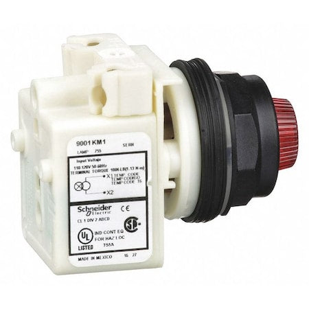 Schneider Electric 9001SKP1R31 - Pilot Light, Red, 30mm, Incandescent