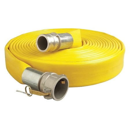 DPZ400-50CE-G - 4 ID x 50 ft PVC Water Discharge Hose 150 PSI YL