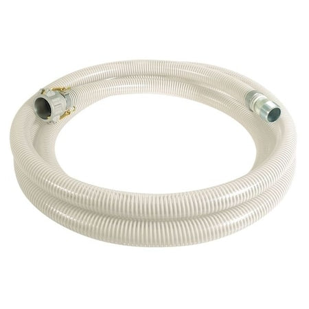45DU40 - 1" ID x 20 ft PVC Water Suction Hose Clear/WT