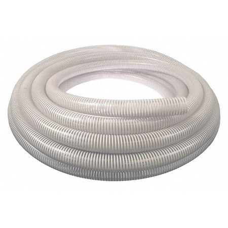 SPT100-100-G - 1" ID x 100 ft PVC Water Suction Hose Clear/WT