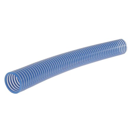Kuriyama BWS100-100-G - 1" ID x 100 ft PVC Water Suction Hose 90 PSI Clear/BL