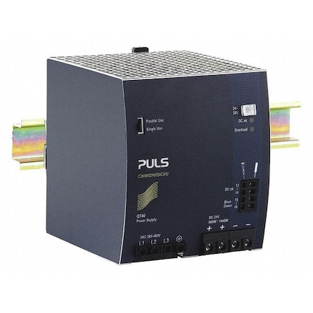 Puls QT40.241 - DC Power Supply, 380/480 V AC, 24/28 V DC, 960 W, 40 A, DIN Rail