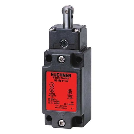 Euchner NZ1RS-3131-M - Roller Plunger Limit Switch, 2 NO