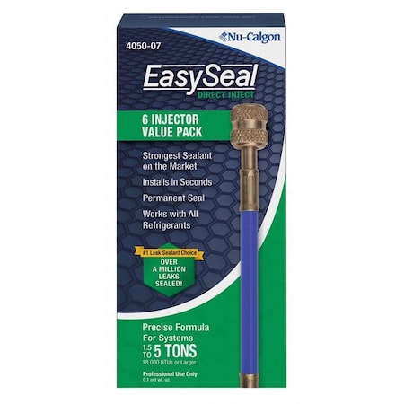Nu-Calgon 4050-07 - Refrigerant Leak Sealant,Up to 5tons,PK6