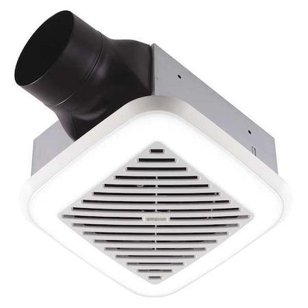 Broan-Nutone 791LEDM - Ceiling Bathroom Fan, 110 cfm cfm, 4 in Duct Dia., 120 V AC, Energy Star Certified