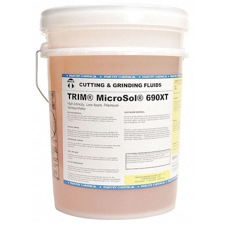 Trim MS690XT-5G - Coolant, Micro Sol 690 XT, Semisynthetic, 5 gal, Pail, Amber