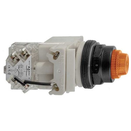 Schneider Electric 9001SKT38LYA31 - Push to Test Pilot Light,Amber,LED