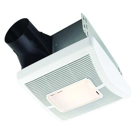 Broan-Nutone A110L - Ceiling Bathroom Fan, 110 cfm cfm, 4 in Duct Dia., 120 V AC, With Light