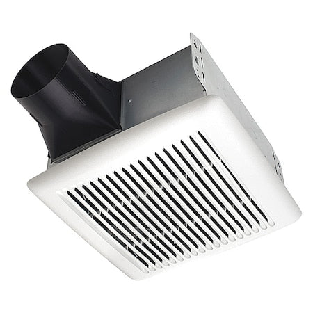 Broan-Nutone A80 - Ceiling Bathroom Fan For 4 in Duct Dia, 80 cfm, 120 V AC, 1 Speed, 2 Sones, White