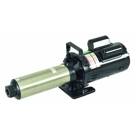Dayton 45MW74 - Booster Pump, 1 1/2 hp, 115/230 V AC, 1 Phase, 3/4 in NPT Inlet Size, 13 Stage, 194 psi Max Pressure