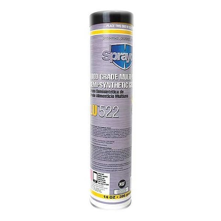 Sprayon S00522014 - Food Grade Grease, Cartridge, 14 Oz.