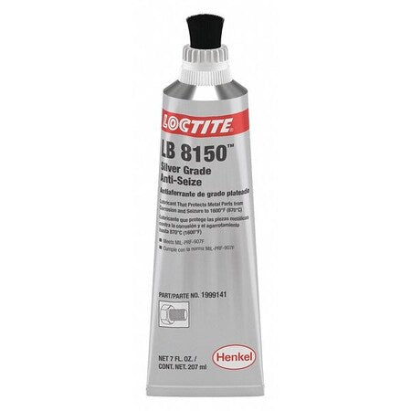 Loctite 1999141 - Anti-Seize, General Purpose, Tube, 7 oz, Aluminum Base, 1600 Degrees F Max Op Temp, Paste