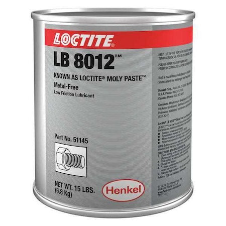 Loctite 226801 - Anti-Seize, General Purpose, Can, 15 lb, Non-Metallic Base, 750 Degrees F Max Op Temp, Paste