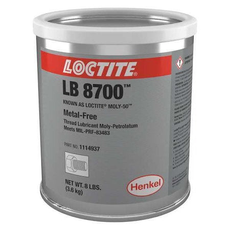 Loctite 1114937 - Anti-Seize, General Purpose, Can, 8 lb, Non-Metallic Base, 750 Degrees F Max Op Temp, Paste