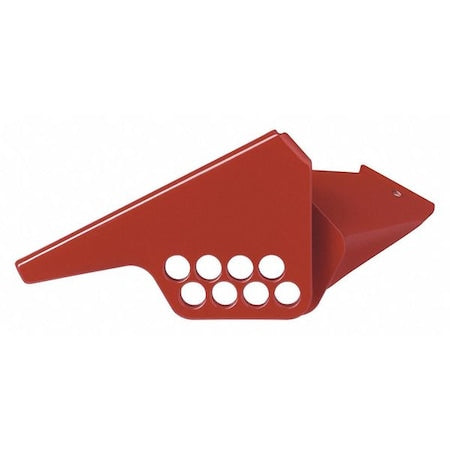 45MZ85 - Ball Valve Lockout,Red,Steel