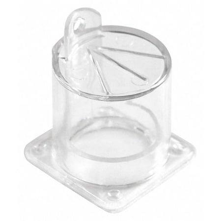 45MZ88 - Push Button Lockout,Acrylic,38.1mm Dia.