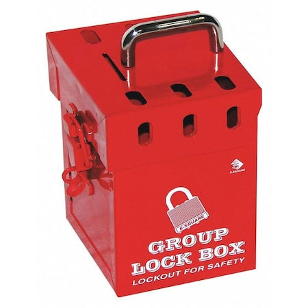 Zing 45MZ98 - Group Lockout Box,Red,6"H,Steel
