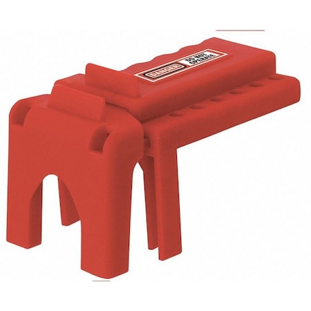 Zing 45MZ61 - Ball Valve Lockout,Red,Polyurethane