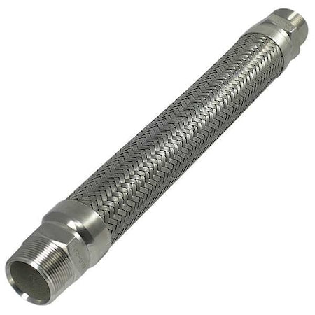 Hose Master CA316HP-0150-012 - 1-1/2" Dia x 12" L Pressure Max HP 316 SS Corrugated Metal Hose