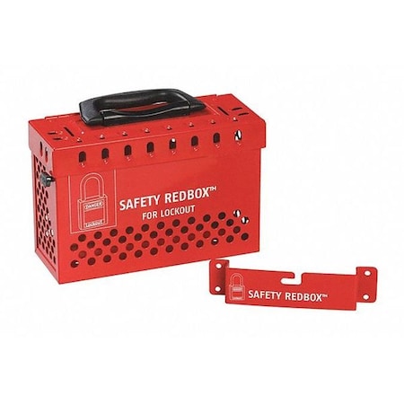 Zing 45NA01 - Group Lockout Box,Red,9-1/2 in. W,Steel