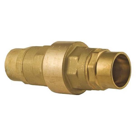 Bonomi 100712LF-1/2" - 1/2" Sweat Brass Spring Check Valve